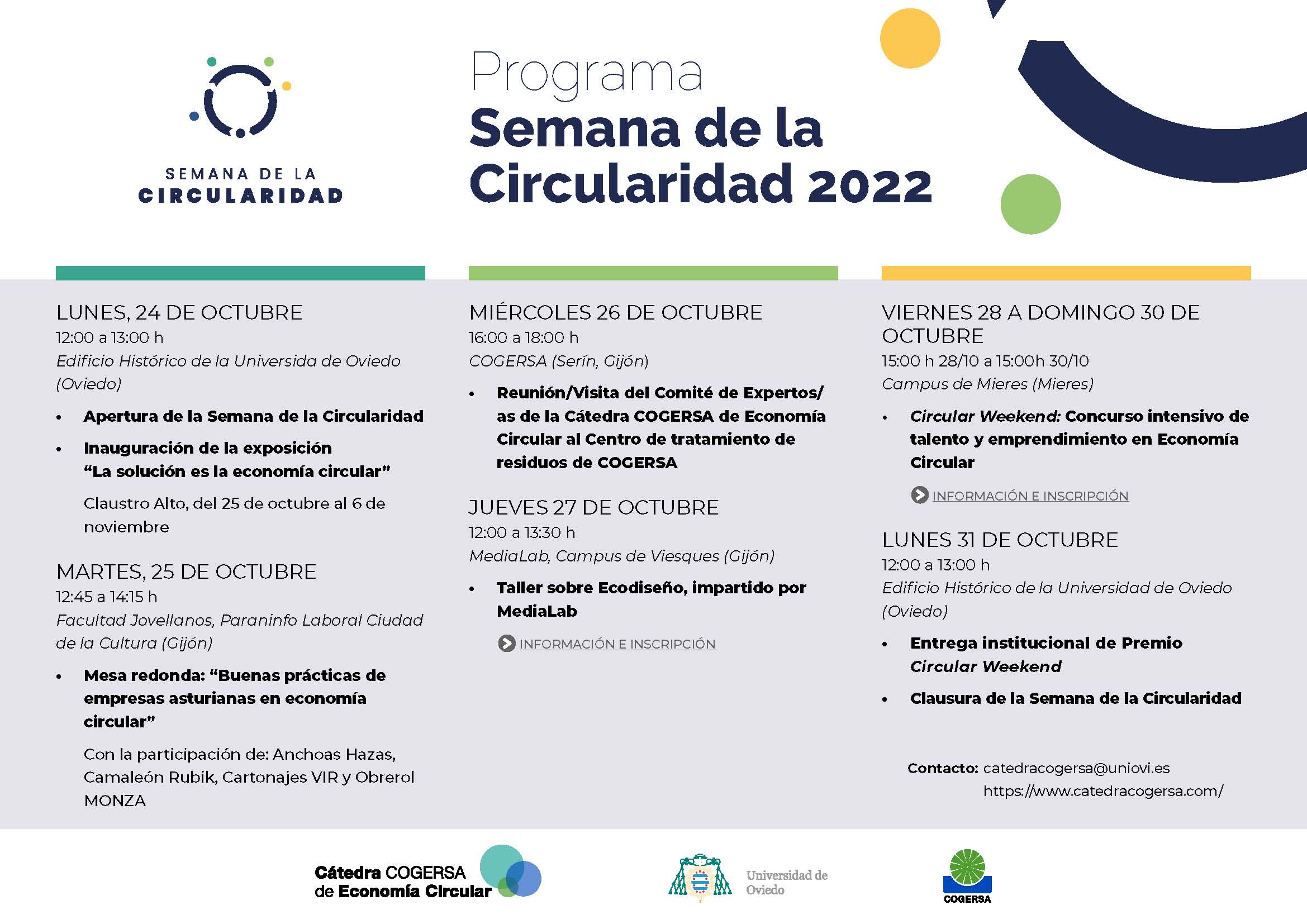 CCEC Semana de la Circularidad 2022 programa definitivo