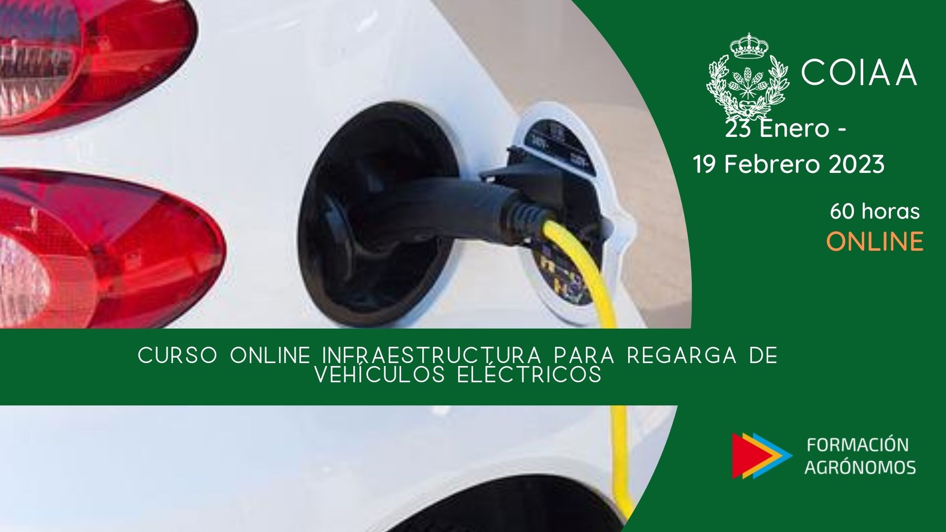 Curso online de infraestructura para recarga de vehículos eléctricos